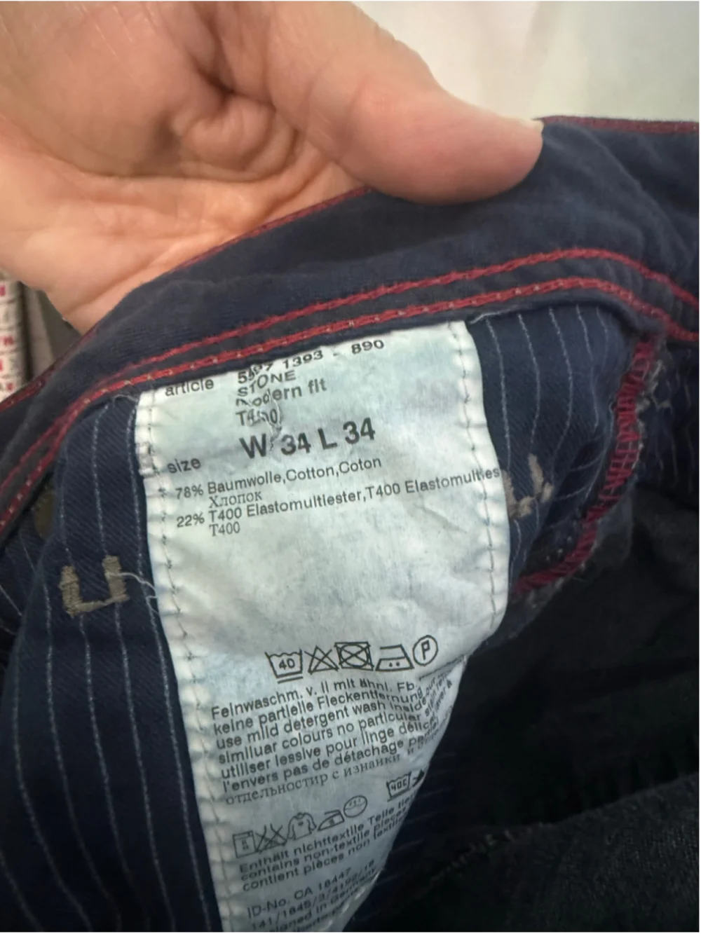 Men's ALBERTO Slim Straight Jeans in Blue